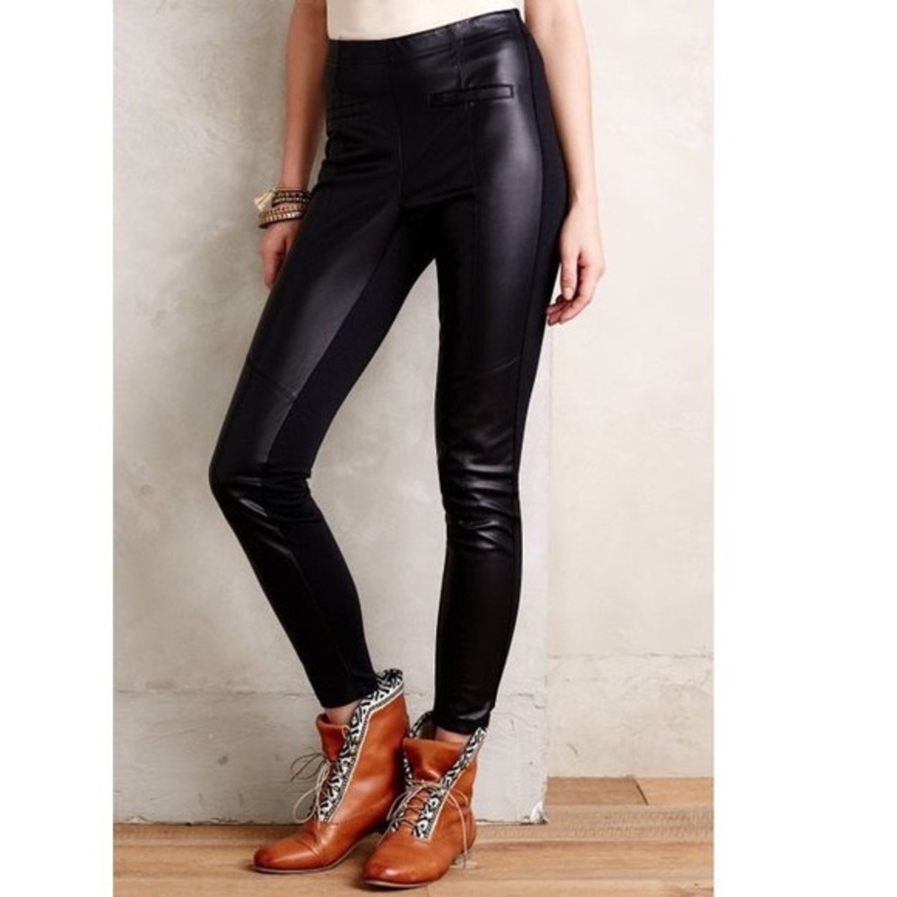 La Fee Verte Faux Leather Leggings
